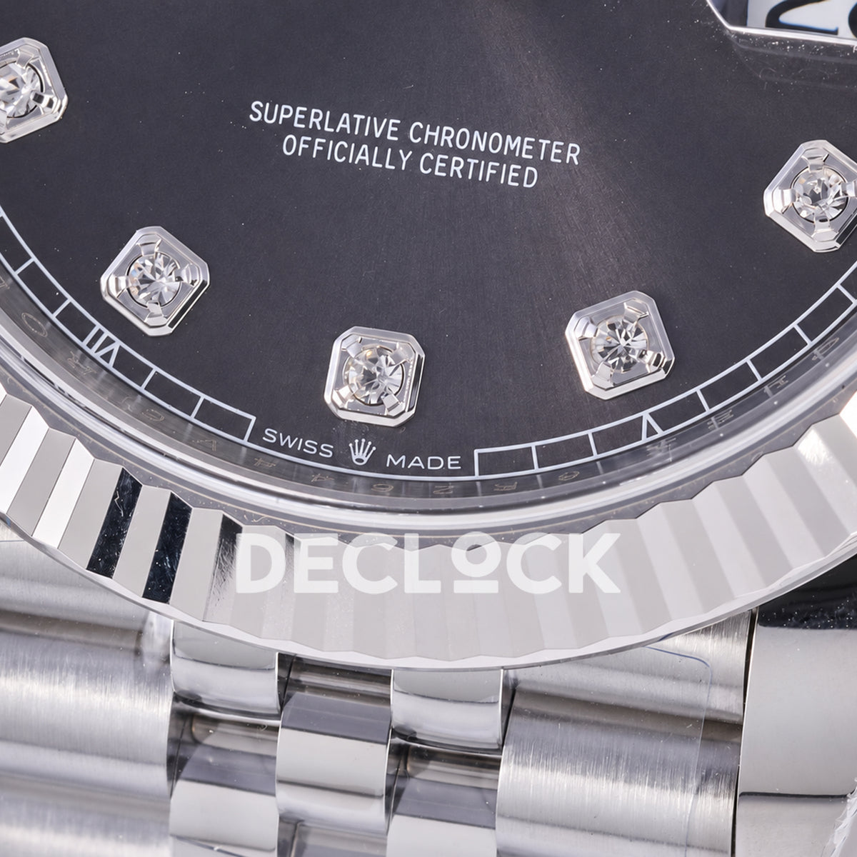 Rolex Datejust 41 126334 Grey Diamond Dial Jubilee JF JH3235 Free Sprung