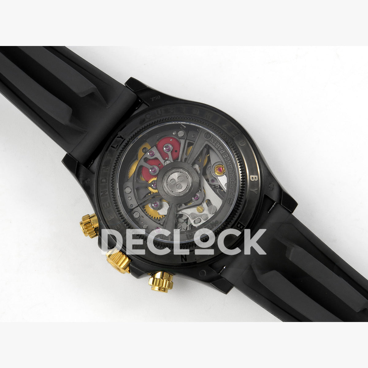 Rolex Daytona Blacken Ceramic Custom PVD SONIC Black Rubber SA4130