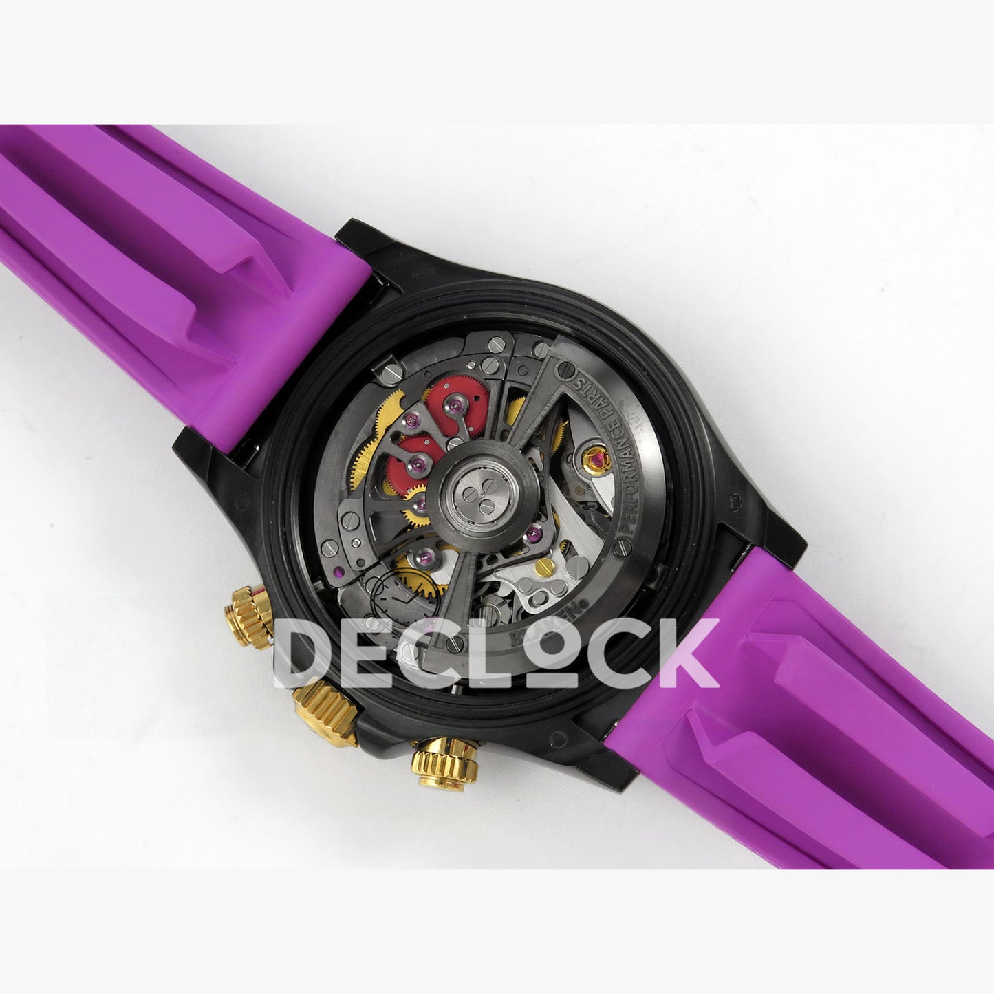 Rolex Daytona Blacken Ceramic Custom PVD SONIC Purple Rubber SA4130
