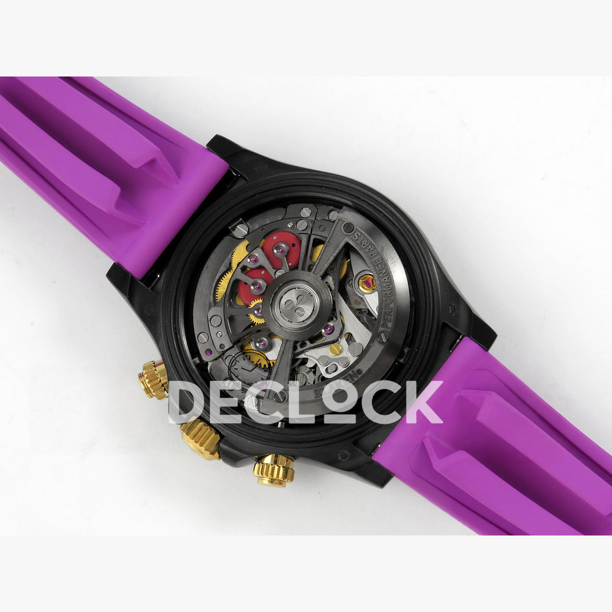 Rolex Daytona Blacken Ceramic Custom PVD SONIC Purple Rubber SA4130