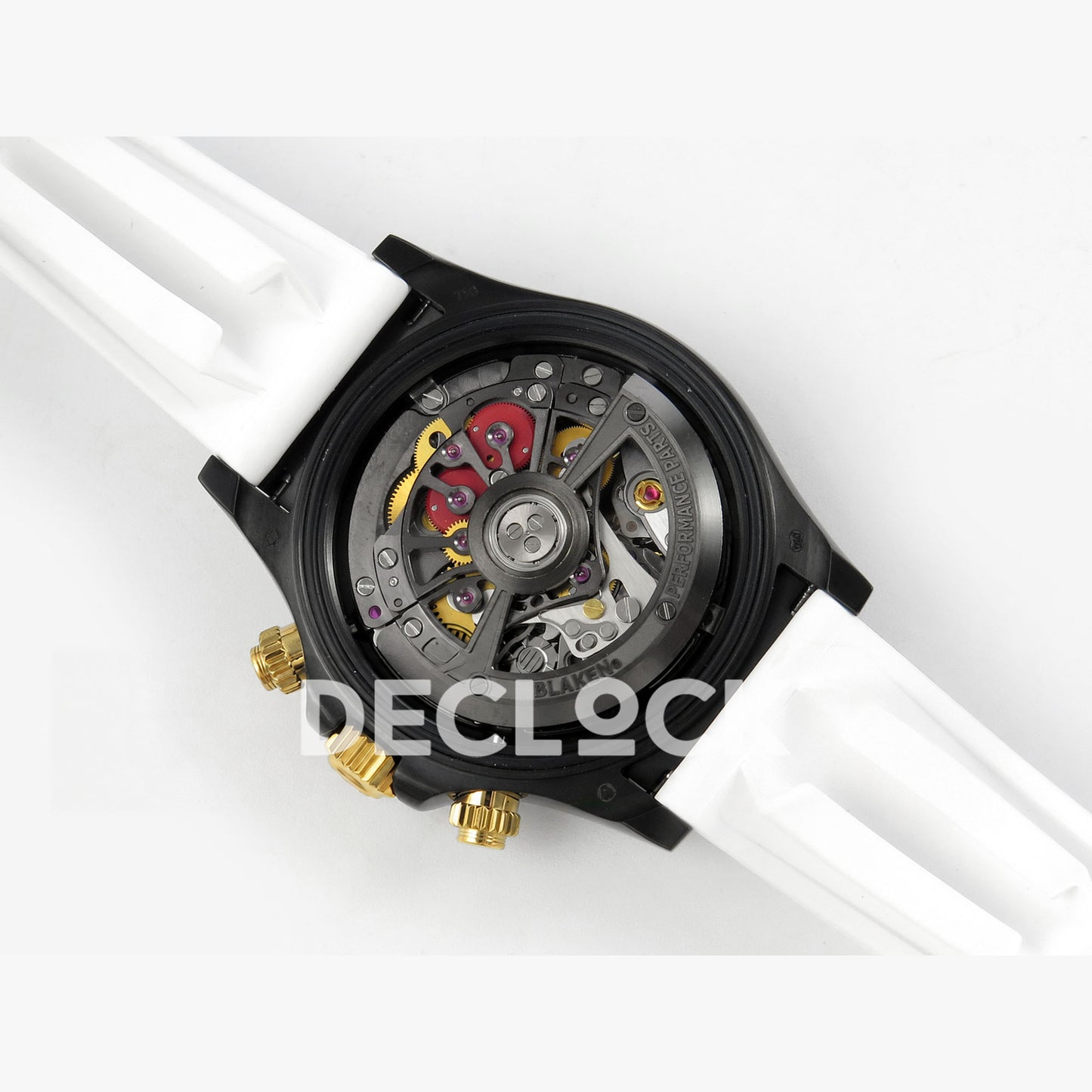Rolex Daytona Blacken Ceramic Custom PVD SONIC White Rubber SA4130