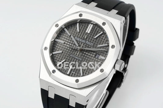 Replica Audemars Pigeut Royal Oak 15400 Best Edition SS/RU Grey Textured Dial APSF | Declock.