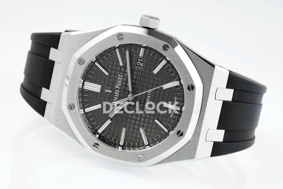 Replica Audemars Pigeut Royal Oak 15400 Best Edition SS/RU Grey Textured Dial APSF |  Declock.