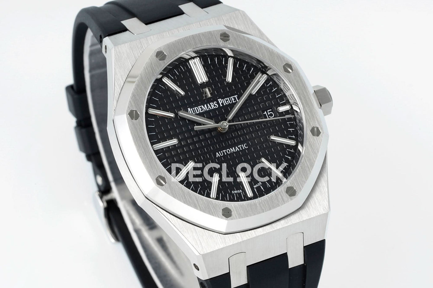 Royal Oak 15400 Best Edition SS/RU Black Textured Dial APSF