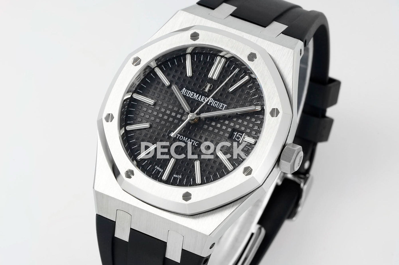 Royal Oak 15400 Best Edition SS/RU Black Textured Dial APSF