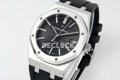 Royal Oak 15400 Best Edition SS/RU Black Textured Dial APSF