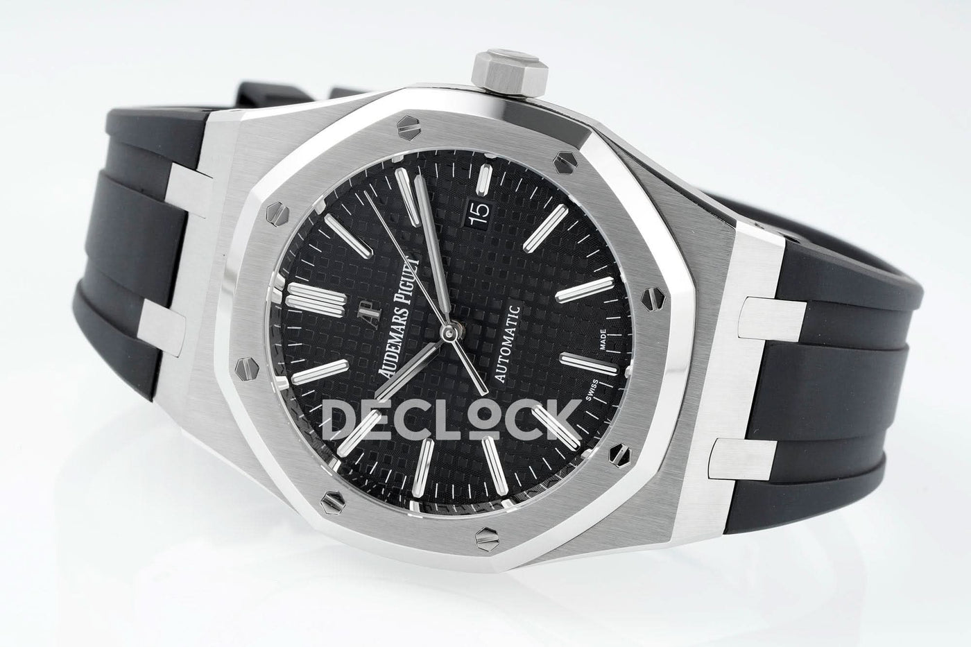 Royal Oak 15400 Best Edition SS/RU Black Textured Dial APSF