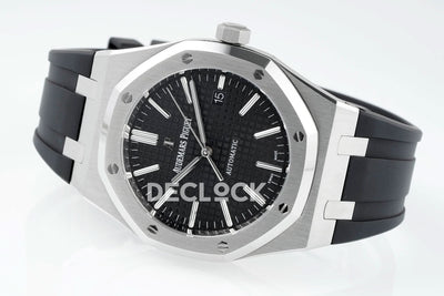 Royal Oak 15400 Best Edition SS/RU Black Textured Dial APSF