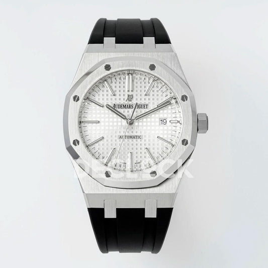 Replica Audemars Pigeut Royal Oak 15400 Best Edition SS/RU White Textured Dial APSF |  Declock.