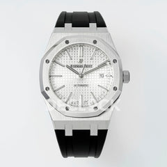 Royal Oak 15400 Best Edition SS/RU White Textured Dial APSF