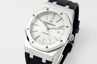 Royal Oak 15400 Best Edition SS/RU White Textured Dial APSF
