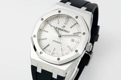 Royal Oak 15400 Best Edition SS/RU White Textured Dial APSF