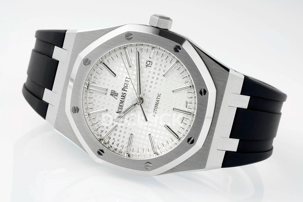 Replica Audemars Pigeut Royal Oak 15400 Best Edition SS/RU White Textured Dial APSF |  Declock.
