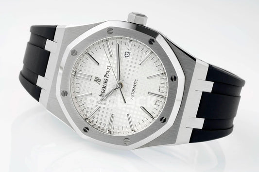 Replica Audemars Pigeut Royal Oak 15400 Best Edition SS/RU White Textured Dial APSF |  Declock.