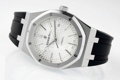 Royal Oak 15400 Best Edition SS/RU White Textured Dial APSF