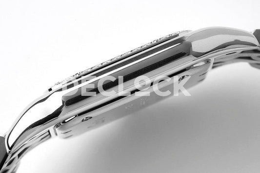 Replica Cartier Panthère 27mm BVF 1:1 Best Edition SS White Dial on SS Bracelet Ronda Quartz |  Declock.