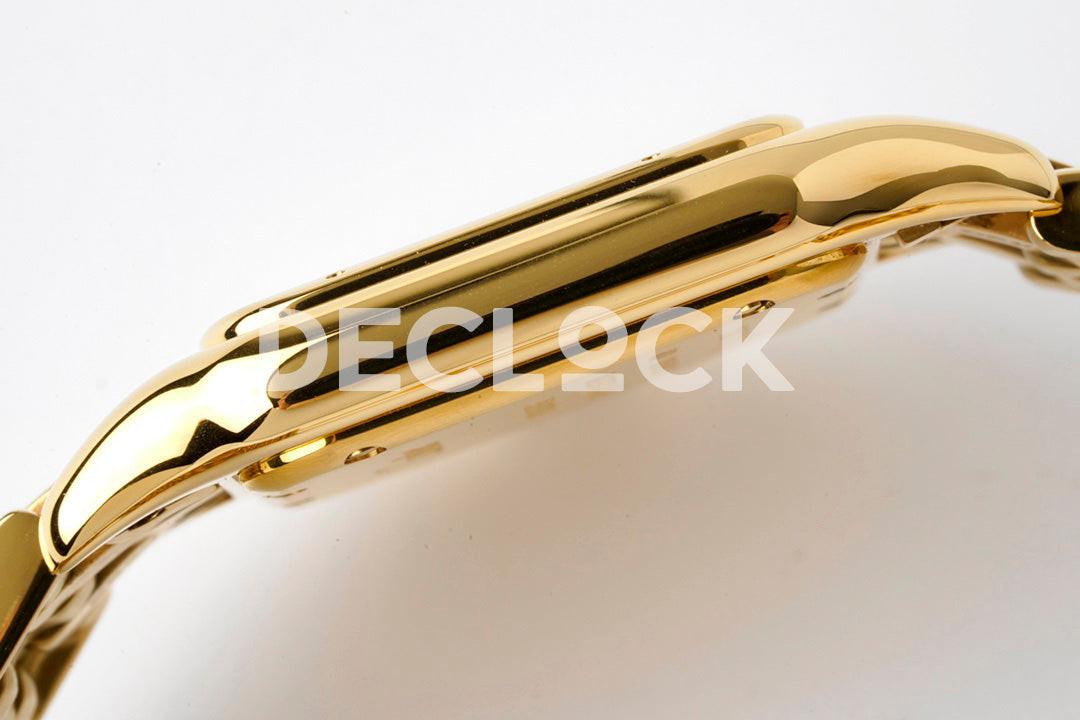 Replica Cartier Panthère 27mm BVF 1:1 Best Edition YG White Dial on YG Bracelet Ronda Quartz |  Declock.