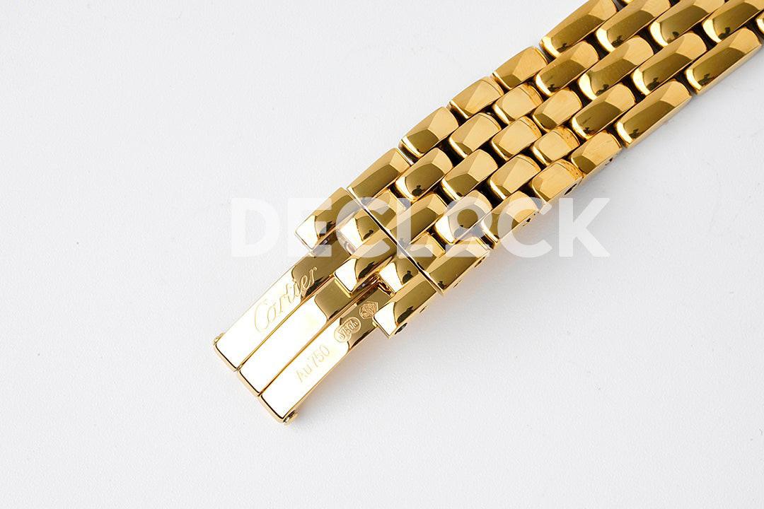 Replica Cartier Panthère 27mm BVF 1:1 Best Edition YG White Dial on YG Bracelet Ronda Quartz |  Declock.