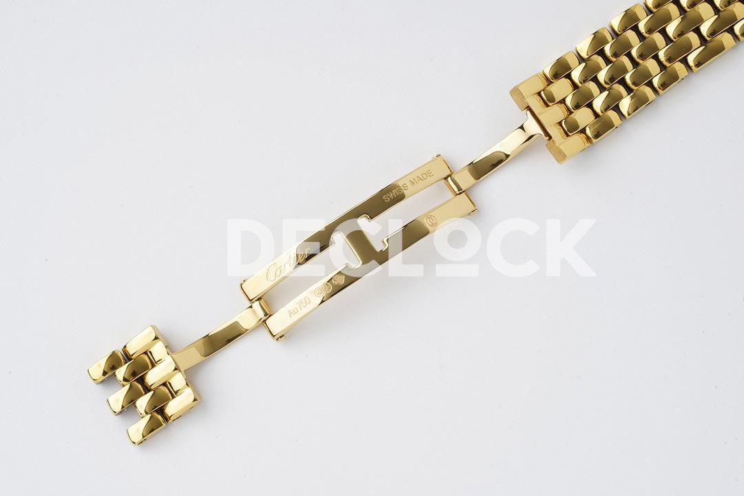 Replica Cartier Panthère 27mm BVF 1:1 Best Edition YG White Dial on YG Bracelet Ronda Quartz |  Declock.