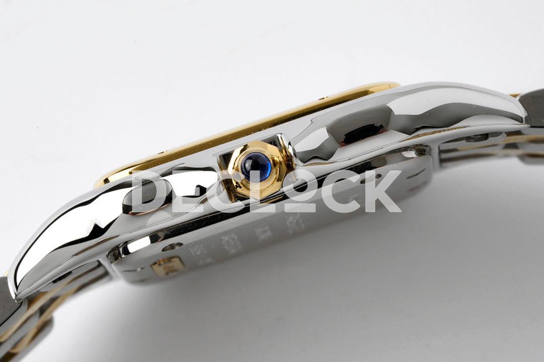 Replica Cartier Panthère Ladies 27mm YG/SS BVF 1:1 Best Edition White Dial on YG/SS Bracelet Ronda Quartz |  Declock.