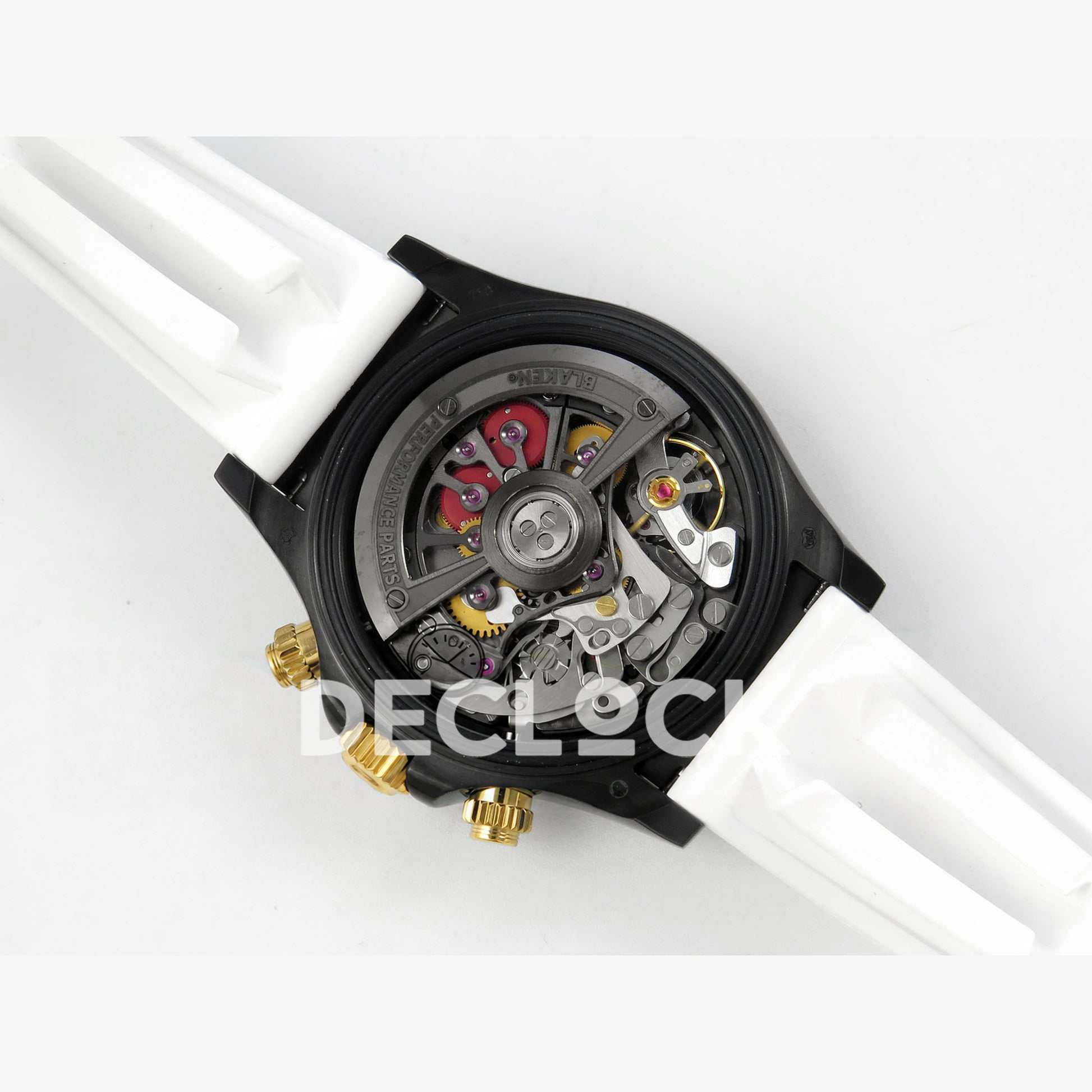 Rolex Daytona Blacken Ceramic Custom PVD SONIC White Rubber SA4130