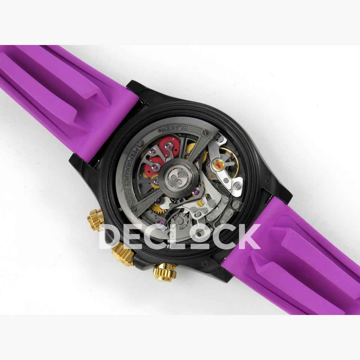 Rolex Daytona Blacken Ceramic Custom PVD SONIC Purple Rubber SA4130