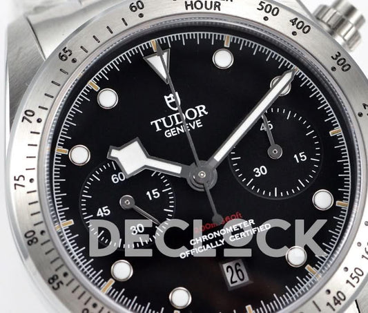 Replica Tudor Heritage Black Bay Chronograph 79350 | Declock.