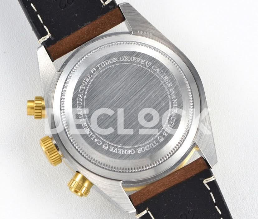 Replica Tudor Black Bay Chrono S&G Ref: M79363N on Leather Strap |  Declock.