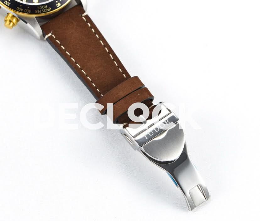 Replica Tudor Black Bay Chrono S&G Ref: M79363N on Leather Strap |  Declock.