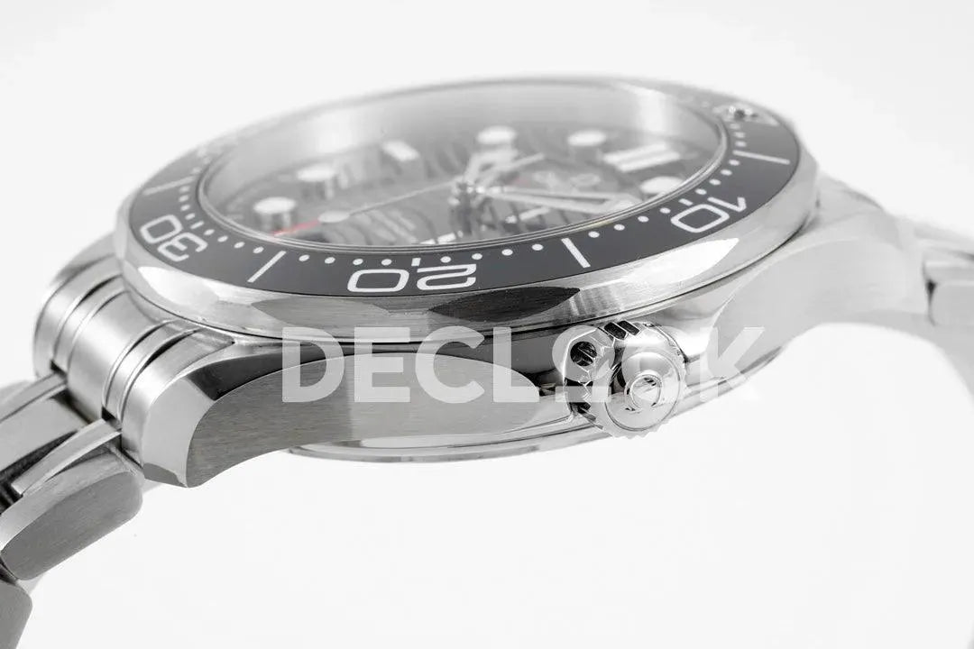 Seamaster Diver 300M SS Black Ceramic Bezel Black Dial on SS Bracelet