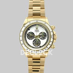 Replica Rolex Daytona 116508 Neon Artisans de Genève Unveils White Dial in Yellow Gold