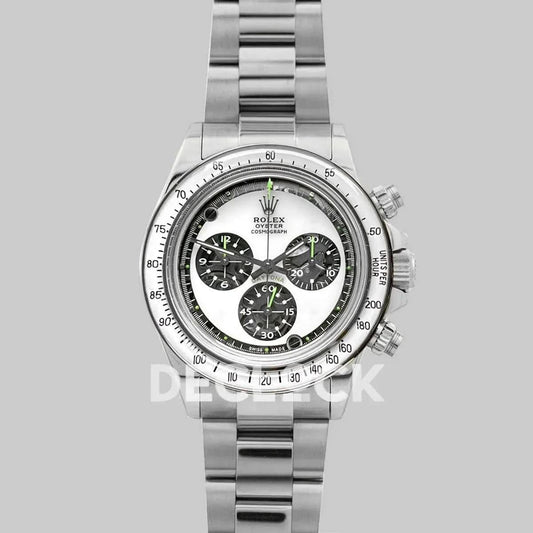 Replica Rolex Daytona 116508 Neon Artisans de Genève Unveils White Dial in White Gold |  Declock.