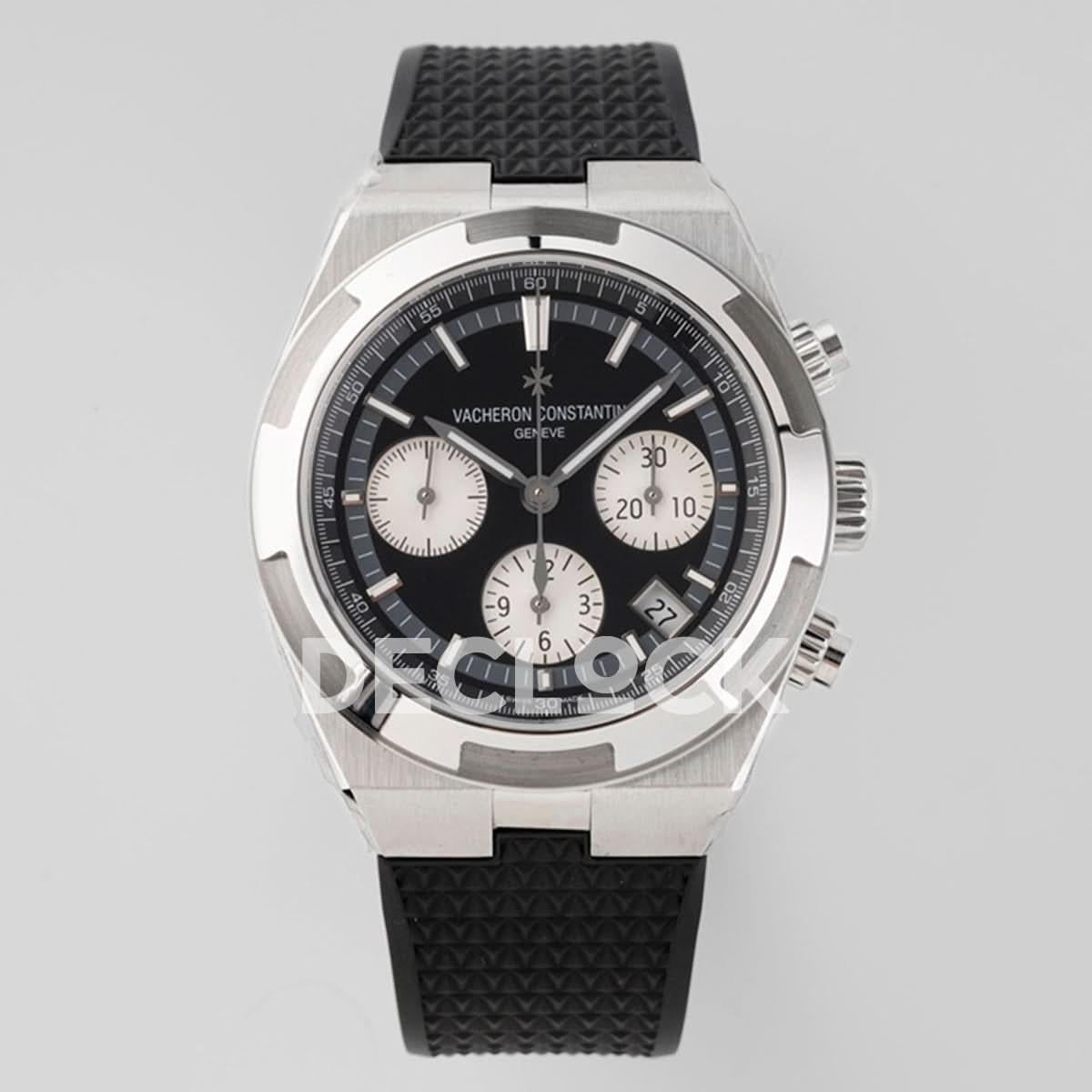 Replica Vacheron Constantin Overseas 5520V WG Black Dial On Black Rubber Strap |  Declock.