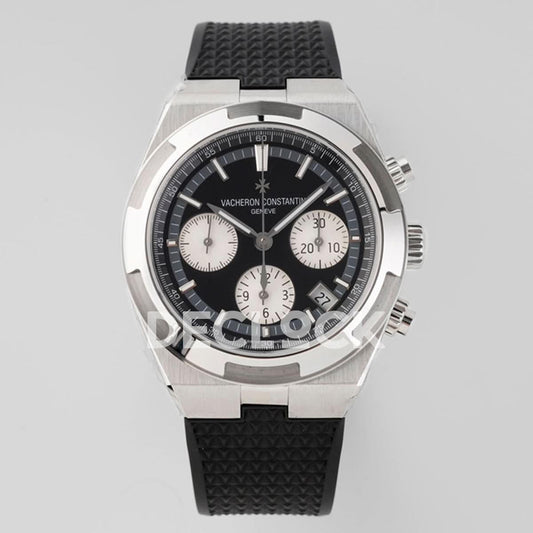 Replica Vacheron Constantin Overseas 5520V WG Black Dial On Black Rubber Strap |  Declock.
