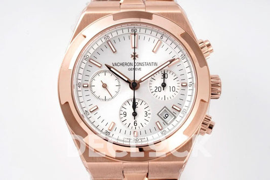 Replica Vacheron Constantin Overseas 5520V RG White Dial On RG | Declock.