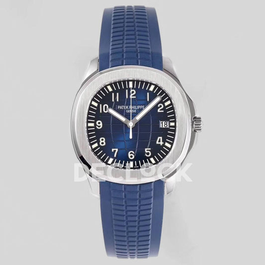 Replica Pattek Philippe Aquanaut 5168G Blue Dial in White Gold | Declock.