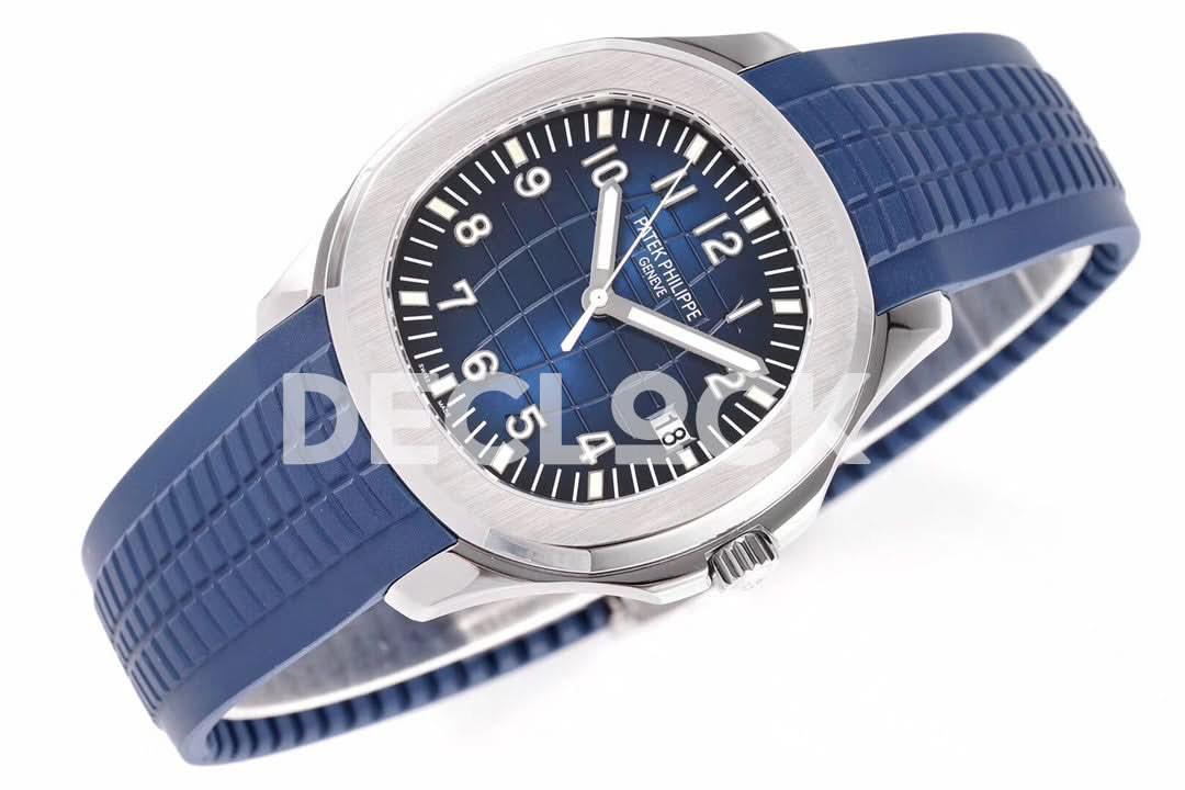 Replica Pattek Philippe Aquanaut 5168G Blue Dial in White Gold |  Declock.