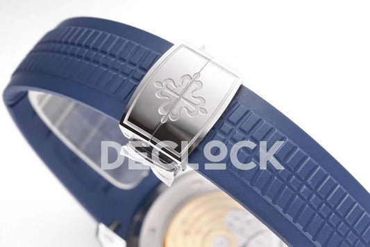 Replica Pattek Philippe Aquanaut 5168G Blue Dial in White Gold | Declock.