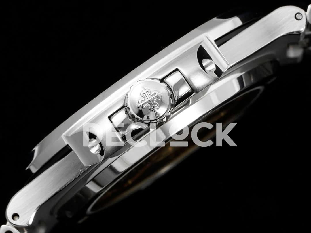 Replica Pattek Philippe Nautilus 5711 Brown Dial Green Diamond Bezel |  Declock.