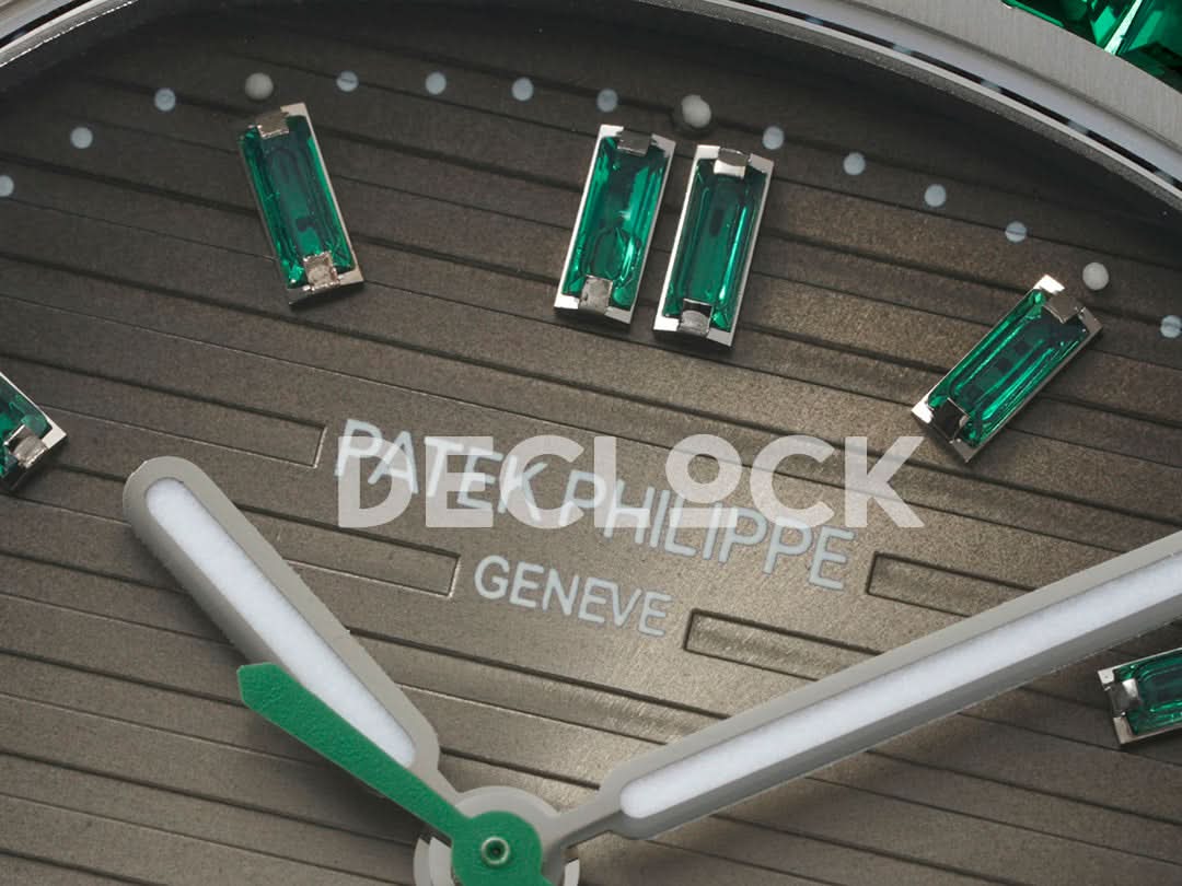 Nautilus 5711 Brown Dial Green Diamond Bezel