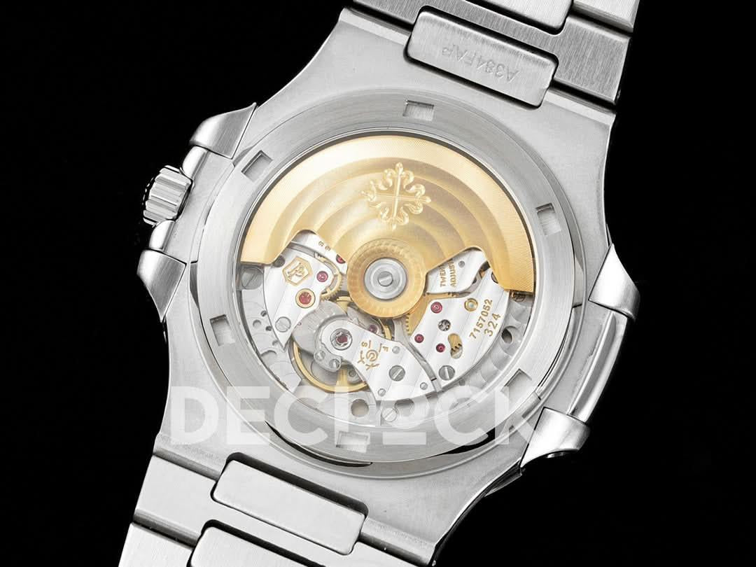 Replica Pattek Philippe Nautilus 5711 Brown Dial Green Diamond Bezel |  Declock.