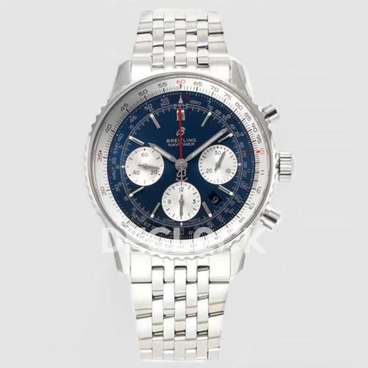 Replica Breitling Navitimer 01 Chronograph Blue Dial Ref: AB0121211B1A1 | Declock.