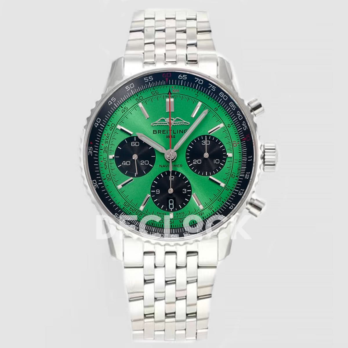 Navitimer 01 Chronograph Green Dial Ref: AB0121211B1A1