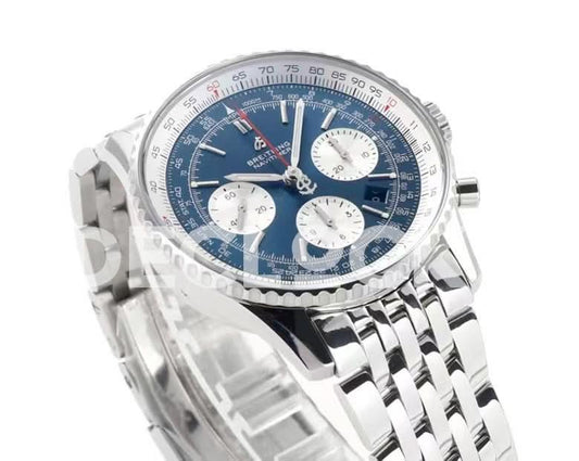 Replica Breitling Navitimer 01 Chronograph Blue Dial Ref: AB0121211B1A1 | Declock.