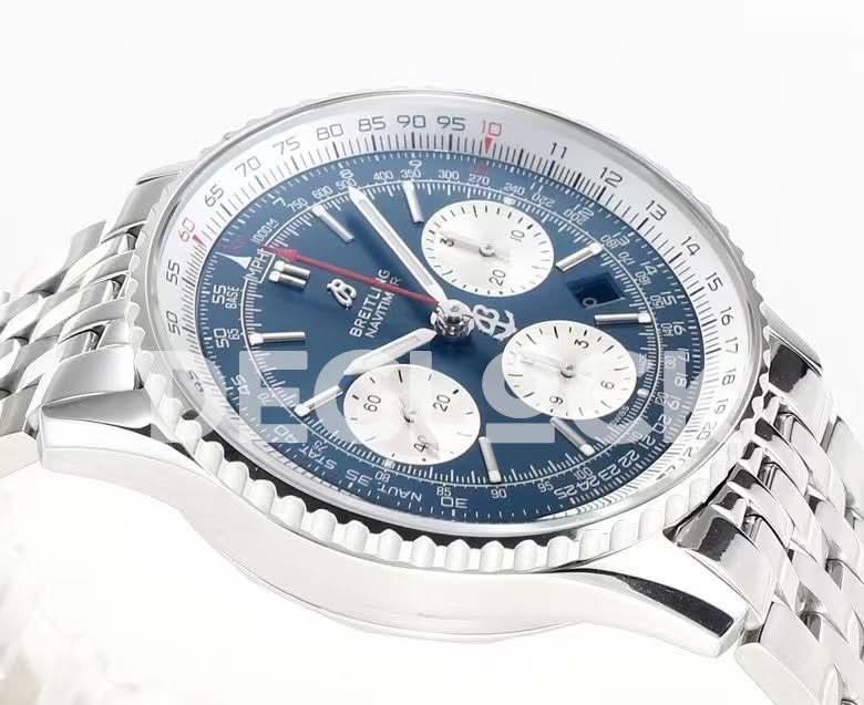 Replica Breitling Navitimer 01 Chronograph Blue Dial Ref: AB0121211B1A1 |  Declock.