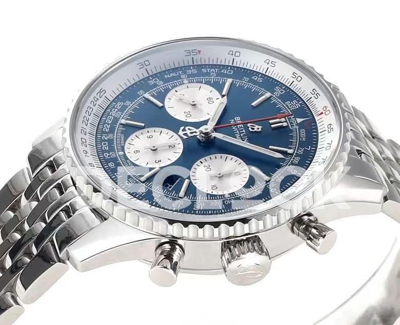 Replica Breitling Navitimer 01 Chronograph Blue Dial Ref: AB0121211B1A1 |  Declock.