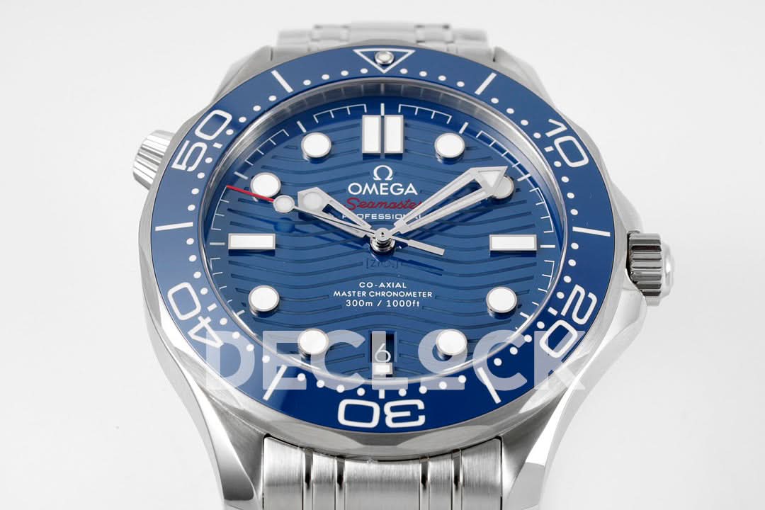 Seamaster Diver 300M SS Blue Ceramic Bezel Blue Dial on SS Bracelet