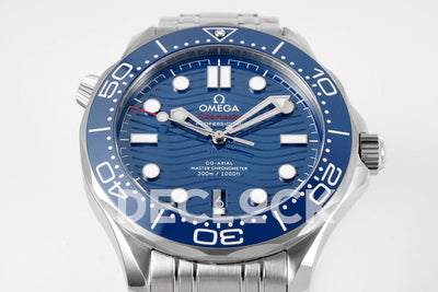 Seamaster Diver 300M SS Blue Ceramic Bezel Blue Dial on SS Bracelet