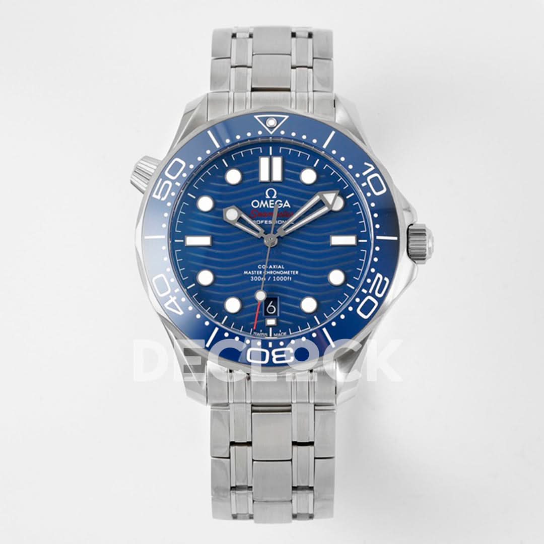 Seamaster Diver 300M SS Blue Ceramic Bezel Blue Dial on SS Bracelet