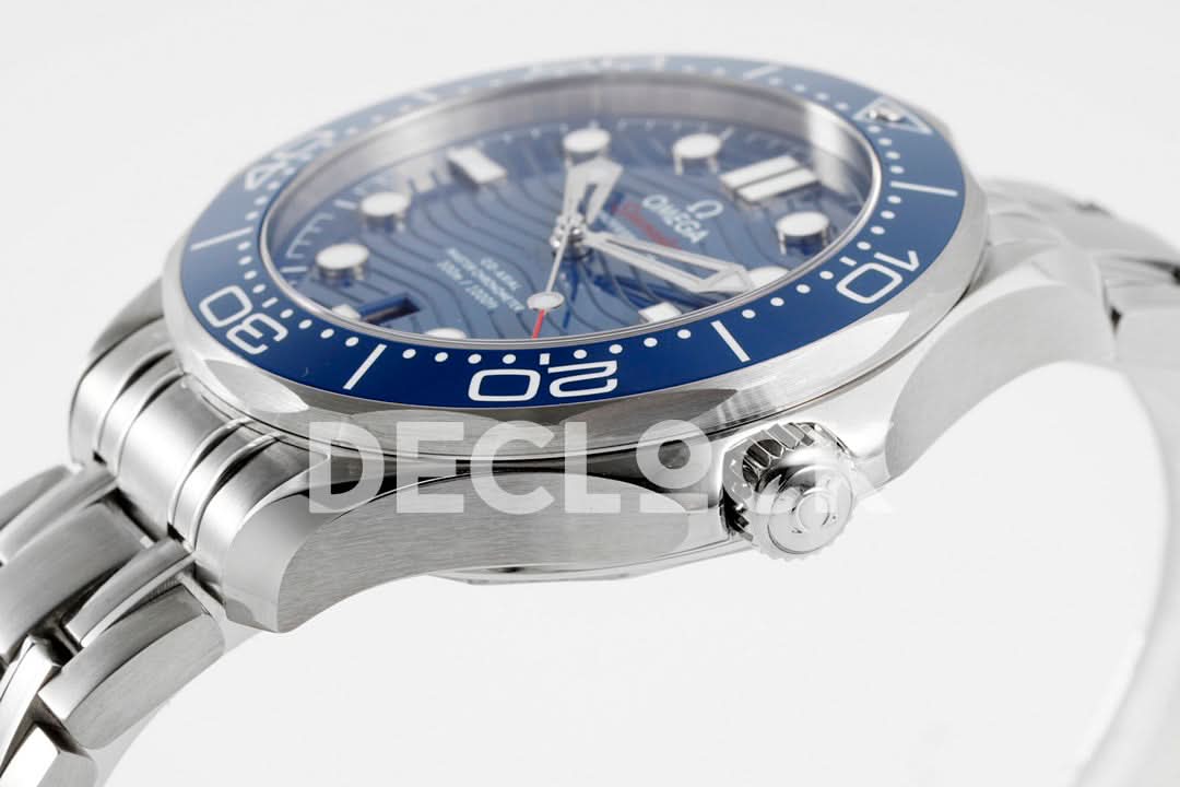 Seamaster Diver 300M SS Blue Ceramic Bezel Blue Dial on SS Bracelet